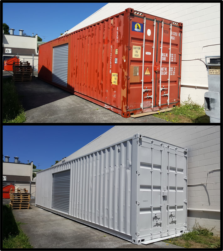 Shipping Container - Before & After