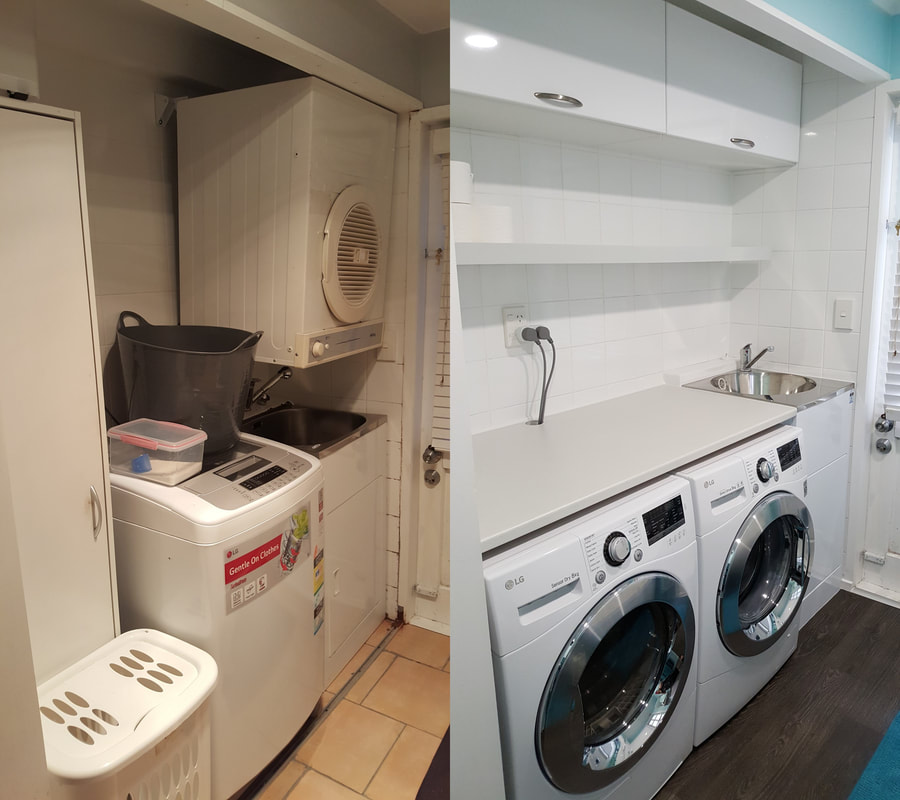 Laundry Renovation - Before & After
